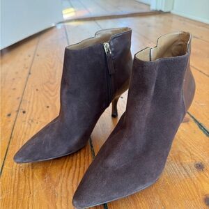 Nine West Dark Brown Heeled Boots